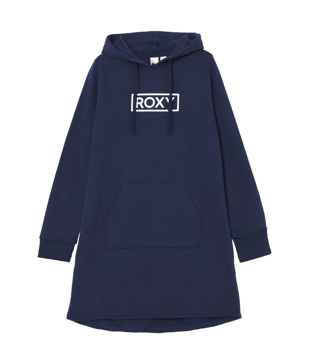 新品ロキシーROXY スウェットパーカーワンピース　Ｍネイビー　8250円_画像4