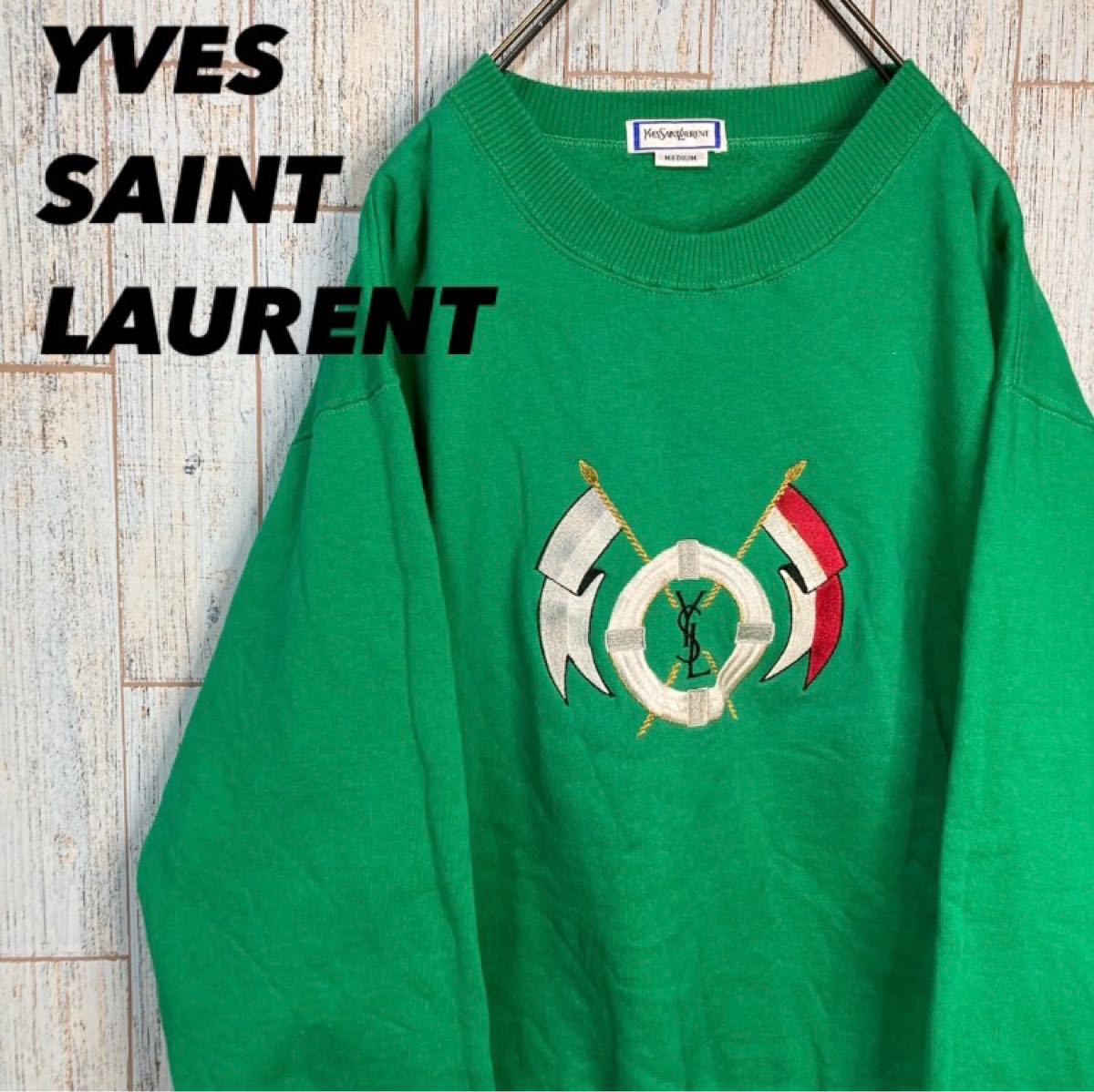 YVES SAINT LAURENT】ロゴトレーナー-