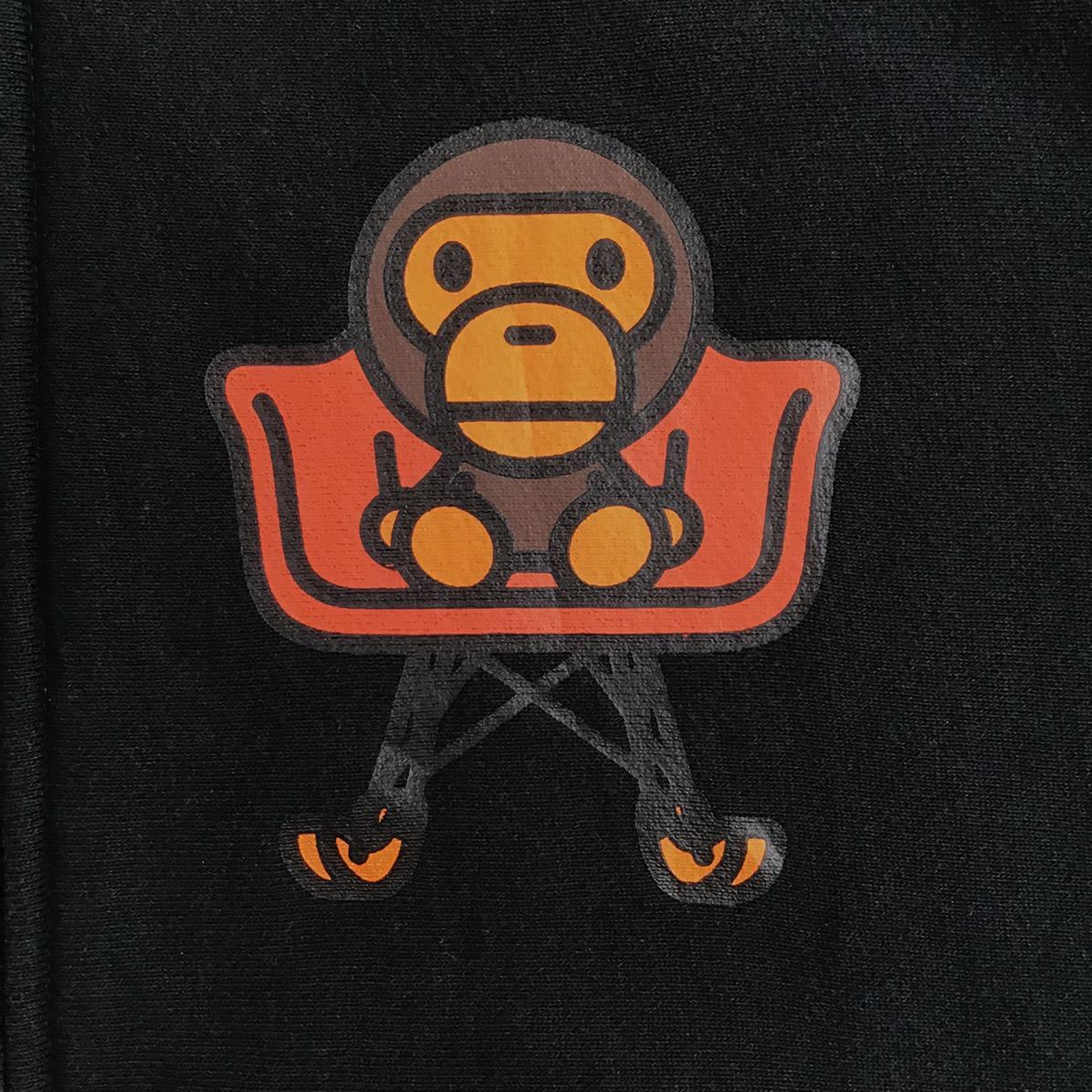 Chair milo フルジップ パーカー Sサイズ Black a bathing ape BAPE full zip hoodie エイプ ベイプ アベイシングエイプ マイロ nn2_画像4