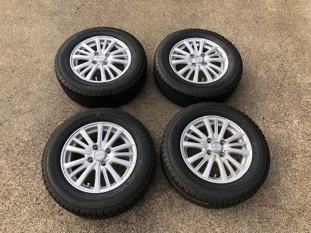 素敵な 6R9Nポロ 185/65R14 スタッドレス IG30 アイスガード ヨコハマ - タイヤ/ホイールセット