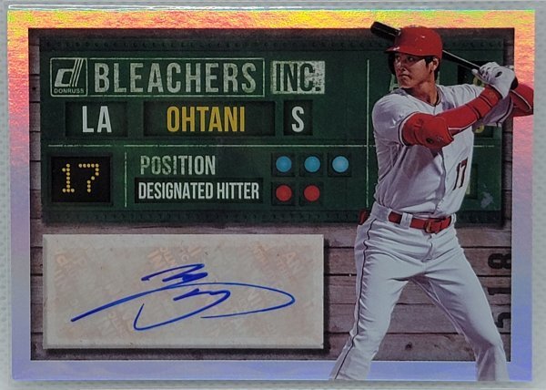 MLB☆大谷翔平 19 Panini Donruss Bleachers 直筆サインカード | www