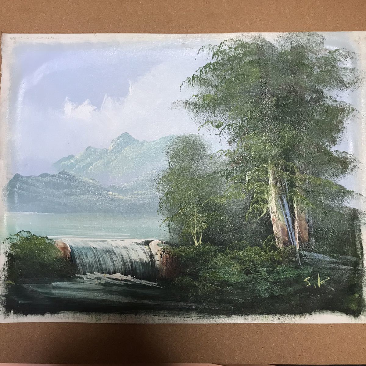 絵画 自然風景 海 湖 森 山 絵画 自然風景 海 湖 森 山