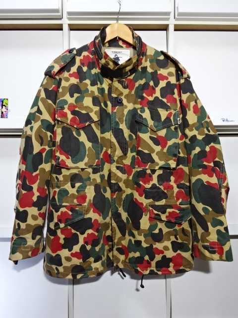 初期【M】A BATHING APE M-65 ジャケット キムタク JCB 迷彩 ア ベイシング エイプ NIGO ミリタリー ジャケット オールド ヴィンテージ