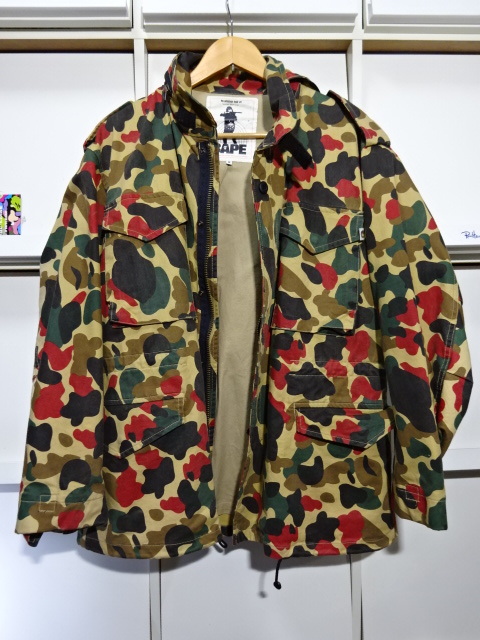 初期【M】A BATHING APE M-65 ジャケット キムタク JCB 迷彩 ア 初期【M】A BATHING APE M-65 ジャケット キムタク JCB 迷彩 ア