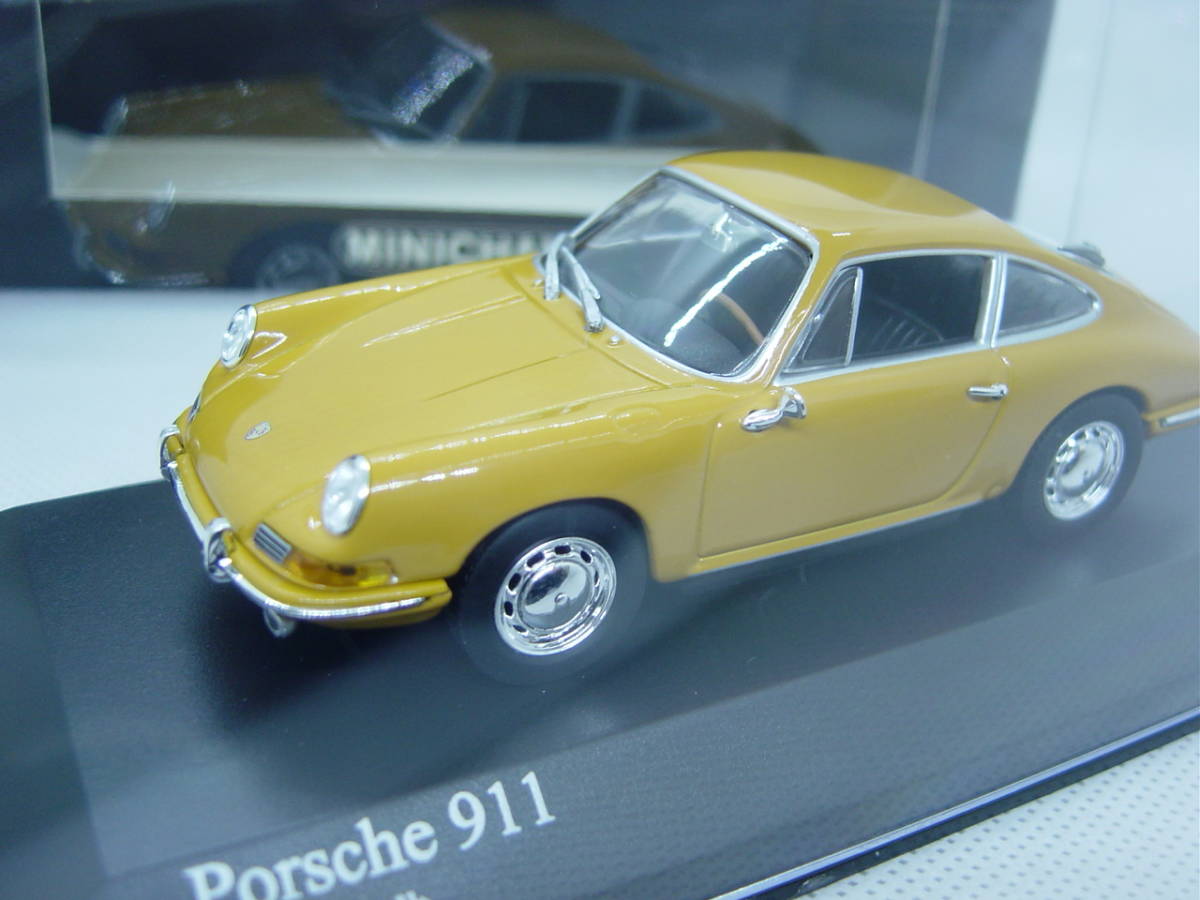 送料350円～ MINICHAMPS 1/43 Porsche 911 Bahamagelb 1964 yellow ポルシェ イエロー_画像3