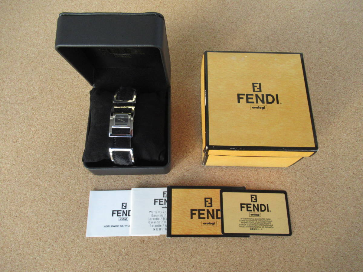 FENDI　5000L　レディース　使用感少ない超美品　ハラコベルト　電池交換済み　付属品付き　激安 !!_FENDI 5000L 付属品付きの美品