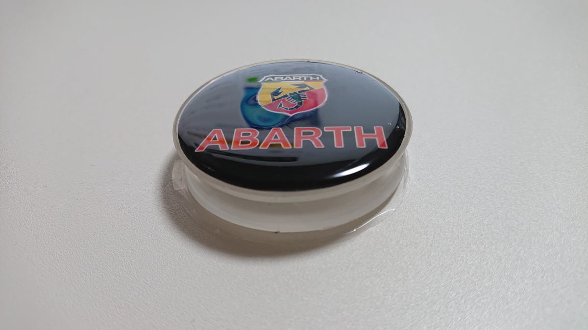 フィアット アバルト ABARTH ロゴ入り ゲルパッド式 モバイルホルダー(スマホホルダー)
