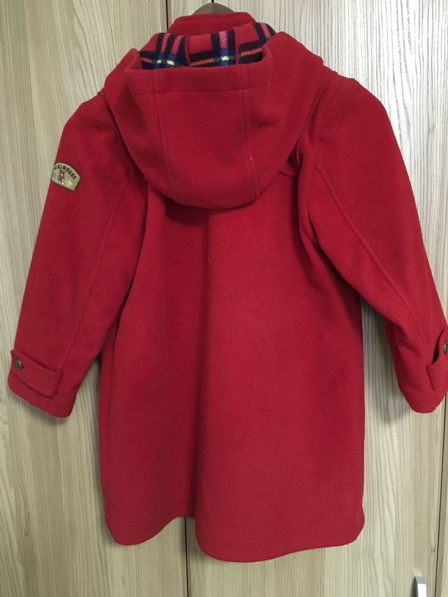 [ б/у одежда ] для девочки Miki House полупальто "даффл коут" MIKIHOUSE 120 размер красный 
