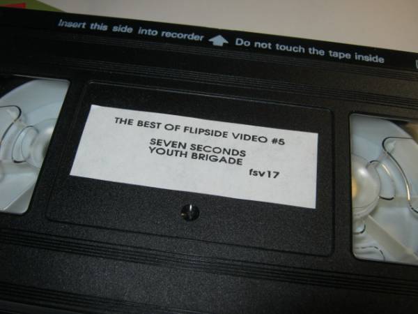 The Best Of Flipside Video #5 VHS SEVEN SECONDS YOUTH BRIGADE LIVE IN L.A. セヴンセコンズ ユースブリゲイド_画像2
