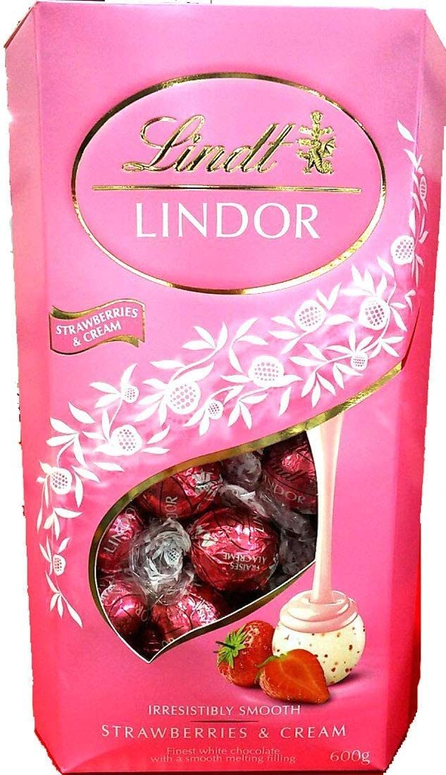 ★Lindt Lindor リンツ リンドール アソート ピンク　4種類チョコレート 600グラム_画像1