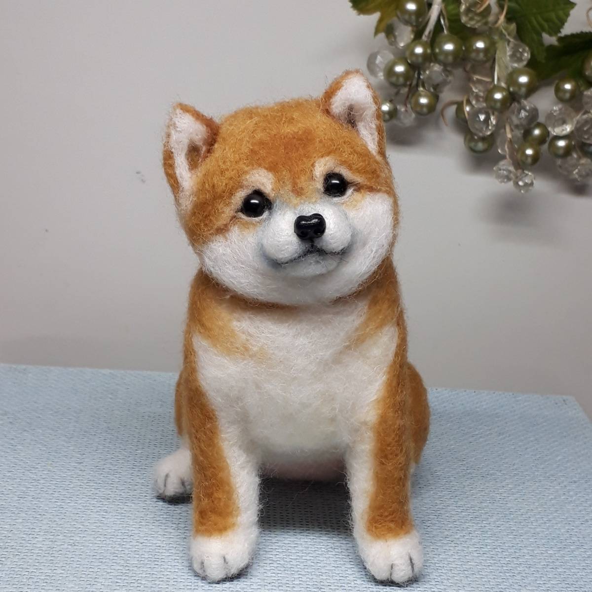 羊毛フェルト 犬 柴犬|羊毛フェルト 羊毛フェルト 犬 柴犬|羊毛フェルト