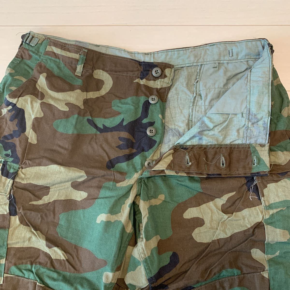 米軍実物 ウッドランド カーゴパンツ 迷彩 放出品 未使用品 DEAD STOCK デッドストック 80s U.S.ARMY BDU ノンリップ props store propper_画像5