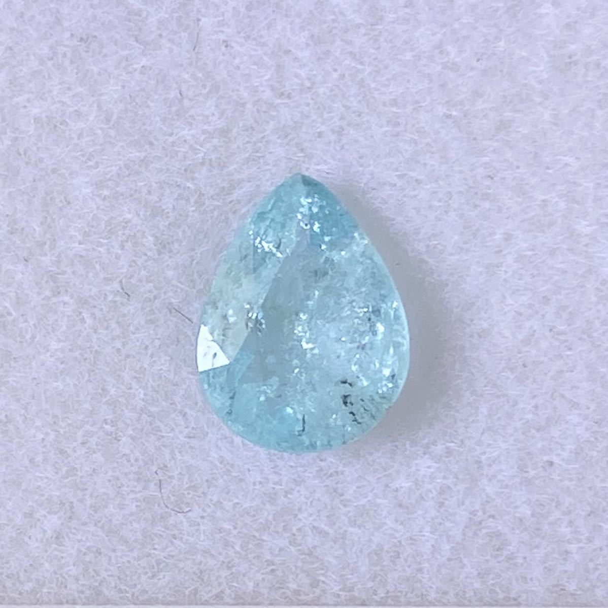 大粒 パライバトルマリン ルース ペアシェイプ 0.83ct clubpetschile.cl