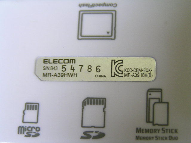 イートレンド店カードリーダー エレコム MR-A39NBK CF対応 メモリリーダライタ MS ブラック SD