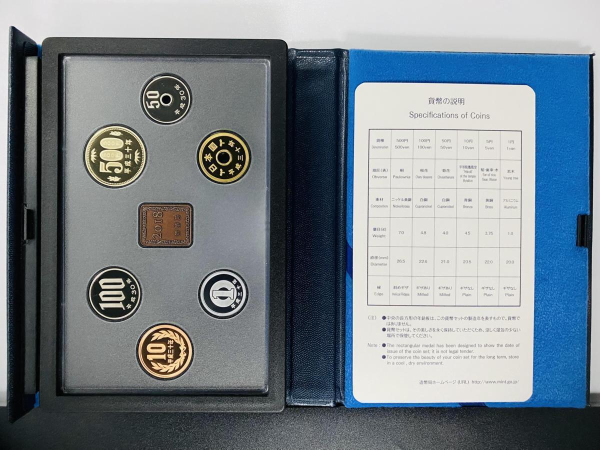 1円スタート プルーフ貨幣セット 2018 Proof Set 年銘板 鏡面仕上げ 記念硬貨 記念貨幣 貨幣組合 造幣局 通貨 コイン coin BP32_画像5