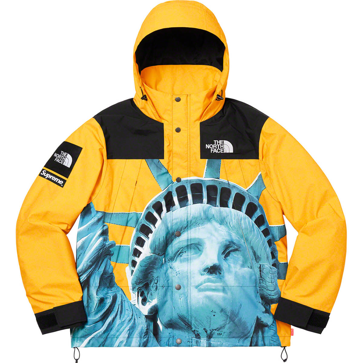 新品未使用 19aw Supreme The North Face Statue of Liberty Mountain Jacket XL イエロー TNF マウンテンパーカー_画像1