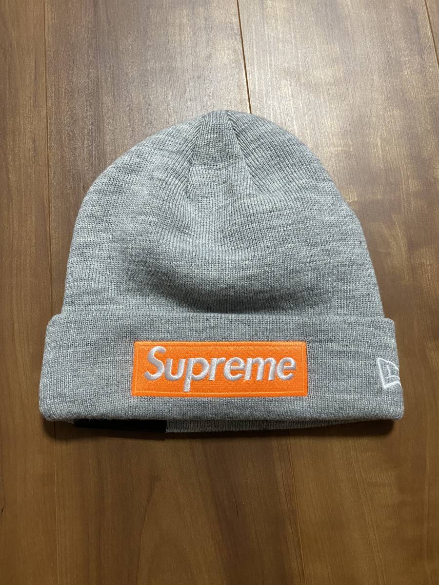 新品未使用 17aw Supreme シュプリーム New Era ニューエラ Box Logo Beanie グレー