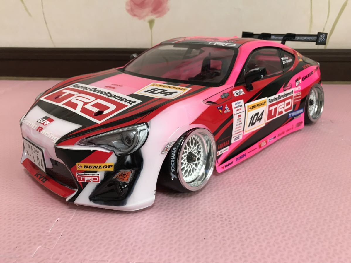 送料無料　1/10 トヨタ　FT86 GAZOO RACING レーシングカー　ラジコン　ボディ　タミヤ　TAMIYA RC BODY