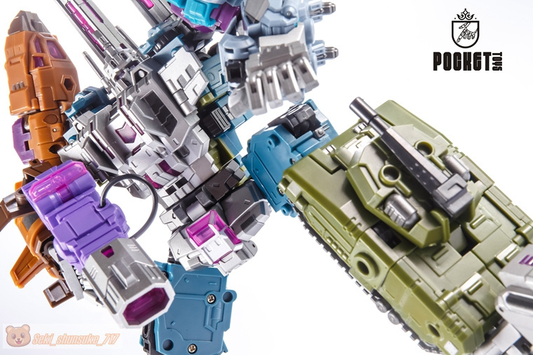 【Pocket Toys】PT-05 PANZER LIGION Bruticus ブルーティカス 完成品 変形 アクションフィギュア トランスフォーマー 新品_画像5