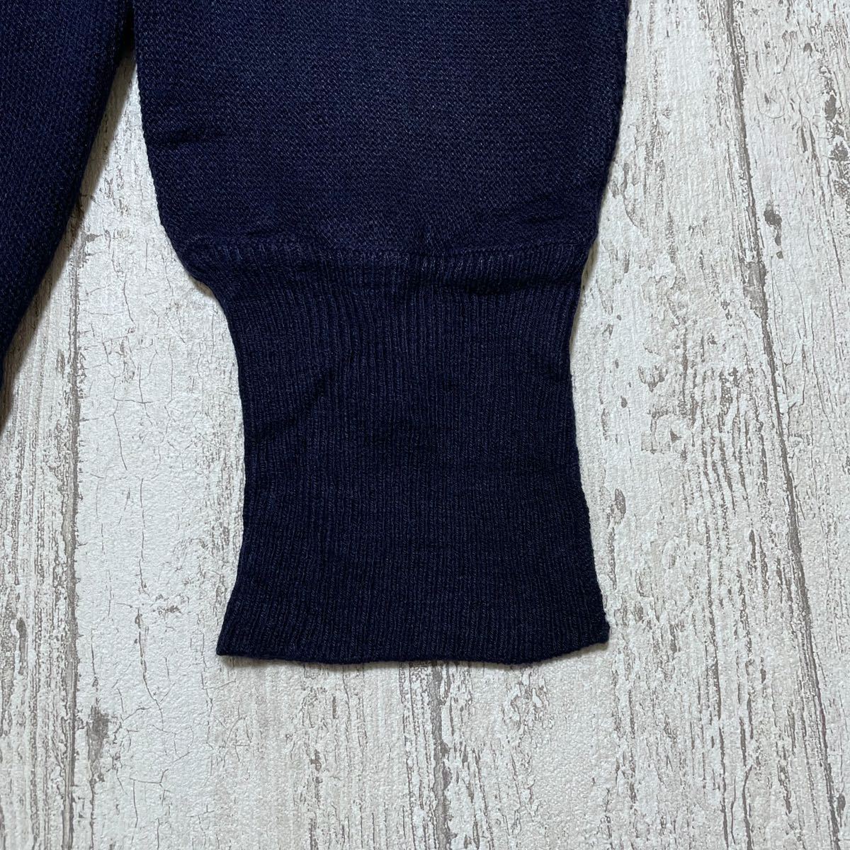 ☆送料無料☆ LACOSTE ラコステ アクリル カーディガン ネイビー Lサイズ スペイン製 21-436
