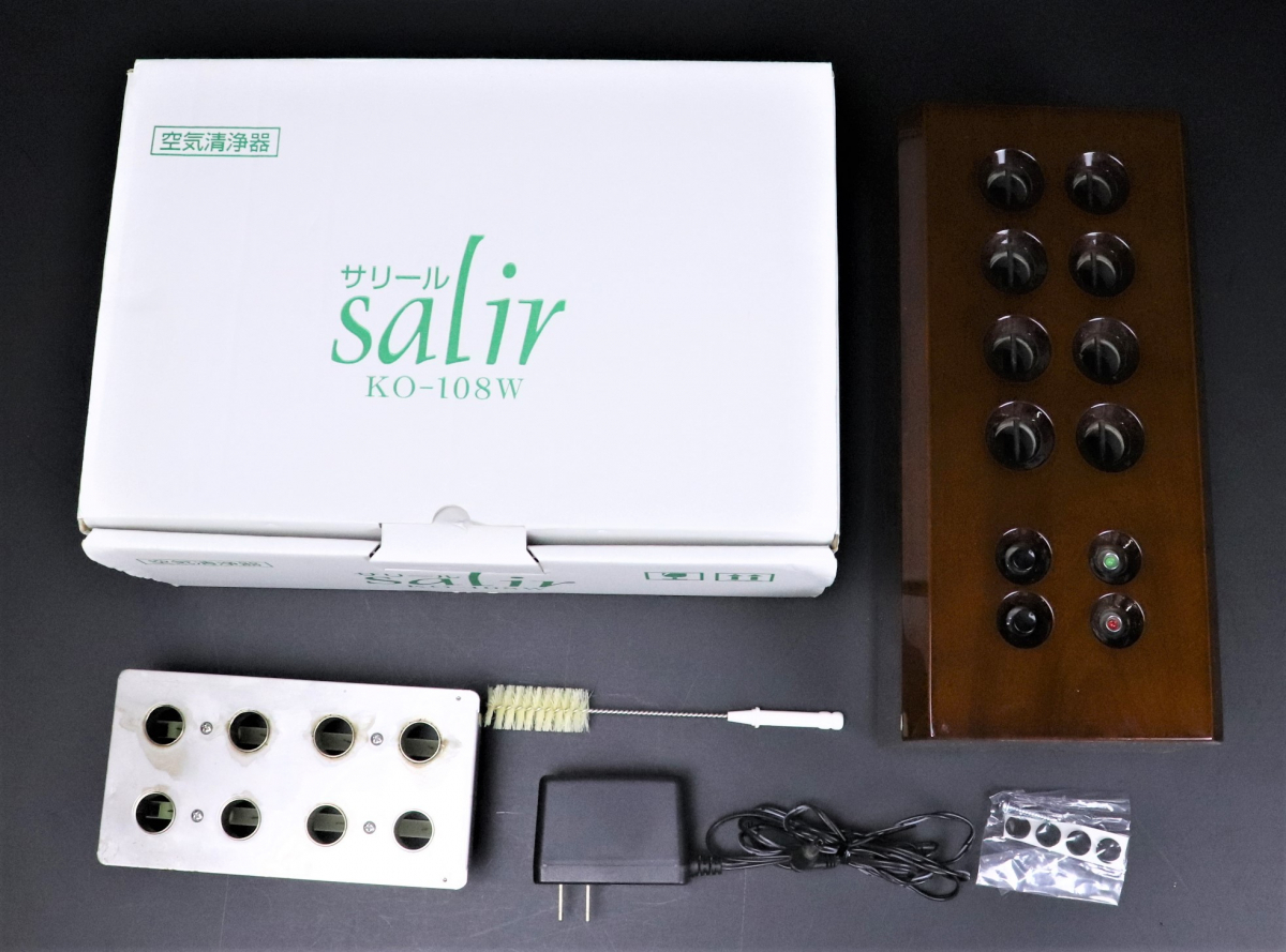 【通電OK】salir KO-108W サリール 空気清浄器 説明書 箱付き 共立電器産業 空気清浄活性器 マイナスイオン発生器 ロナ無声放電方式 JRCQ47