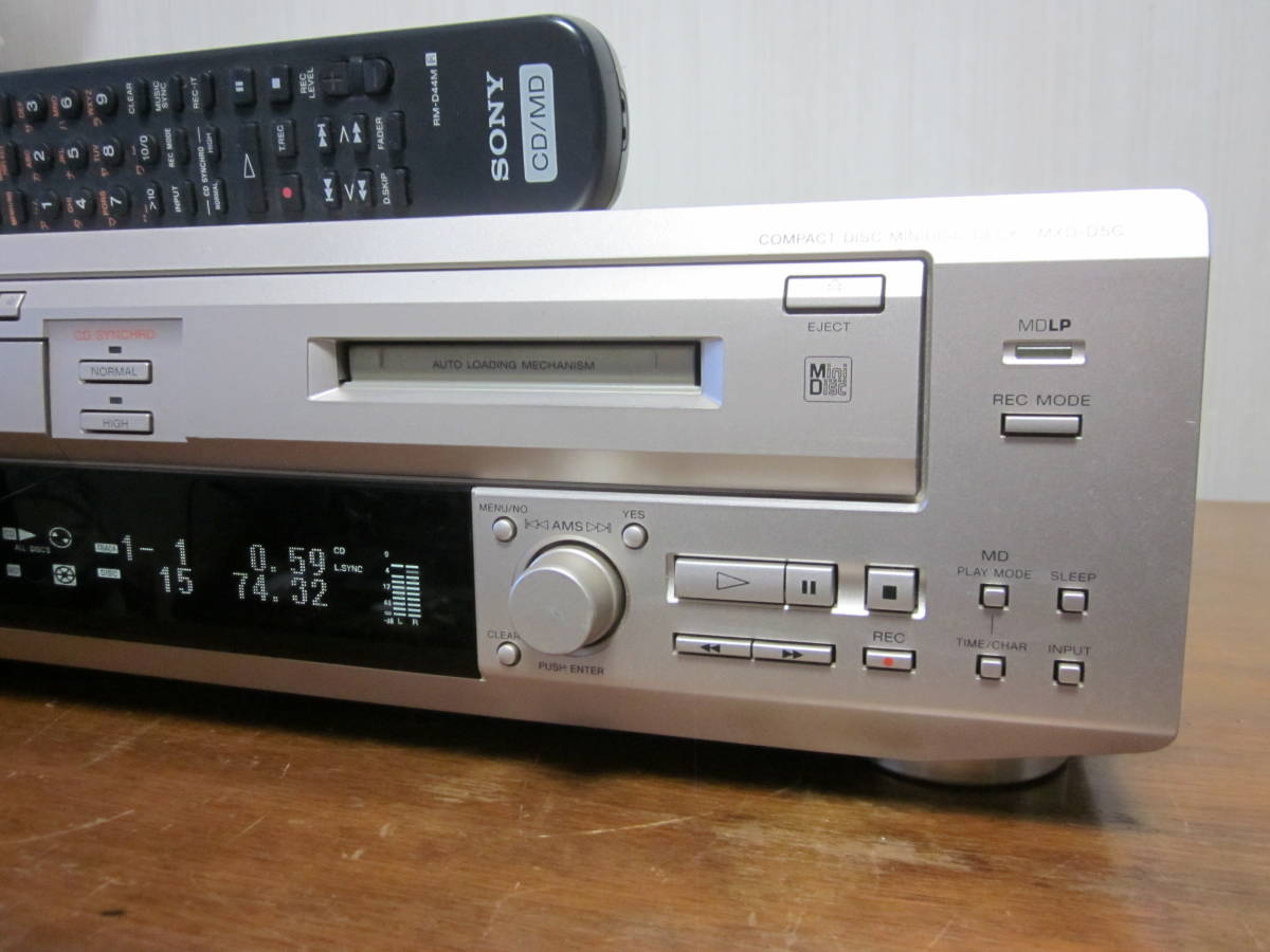 リモコン☆取説付属】SONY ソニー CD MDデッキ MXD-D3 割引即日発送