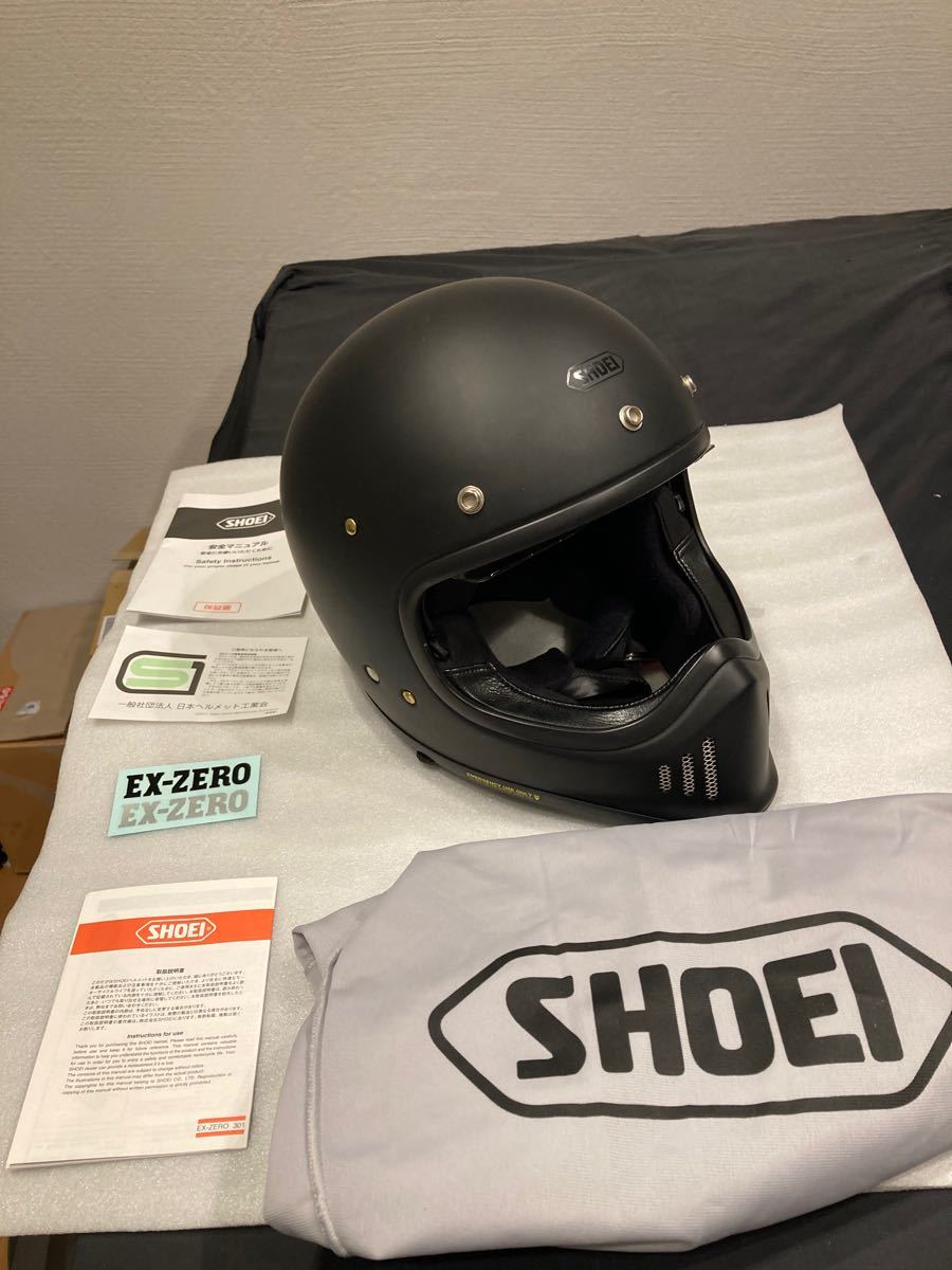 肌触りがいい EX SHOEI ショウエイ ZERO おまけ付き マットブラック