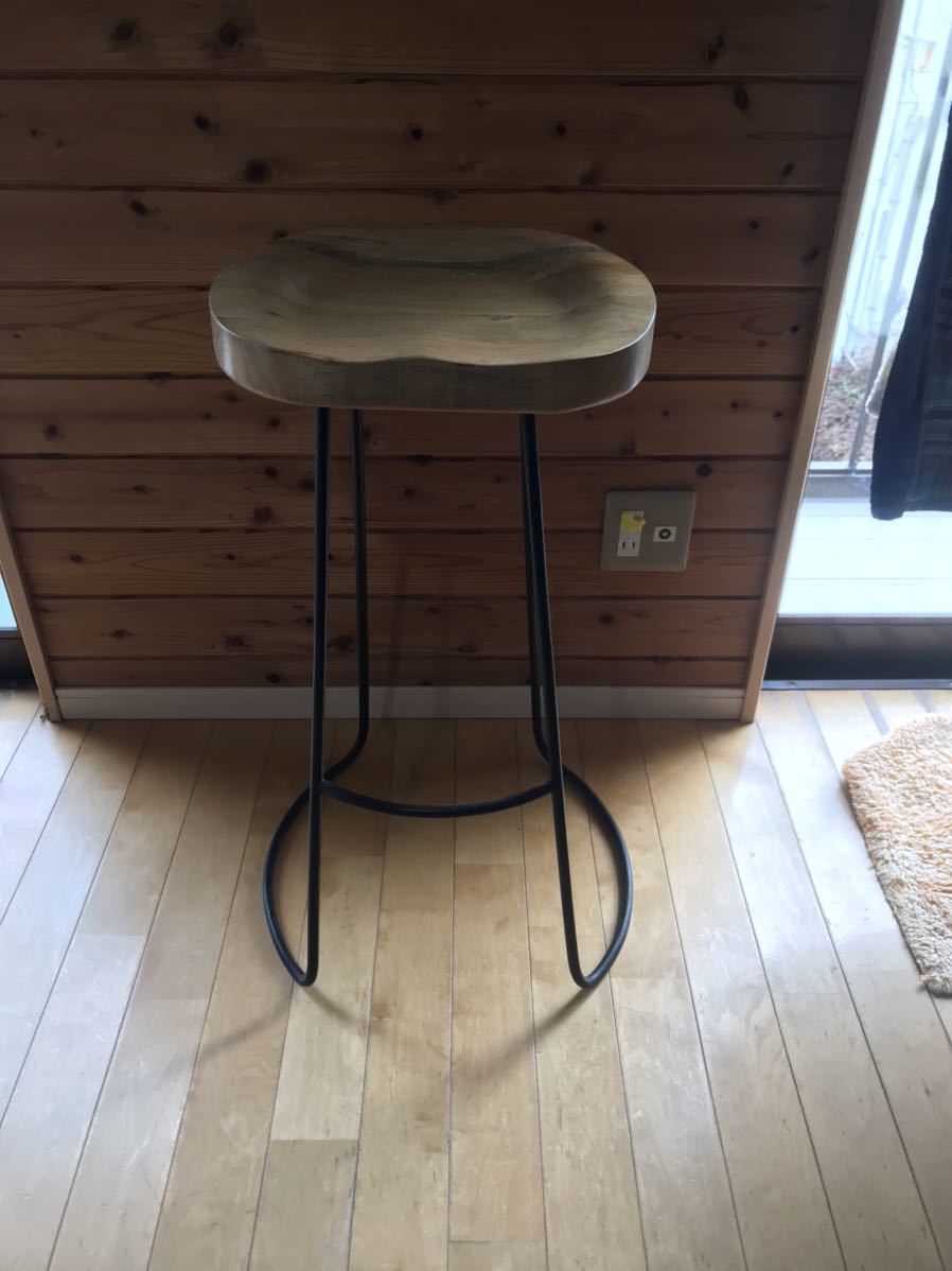 スツール 椅子 木製 パイプ椅子