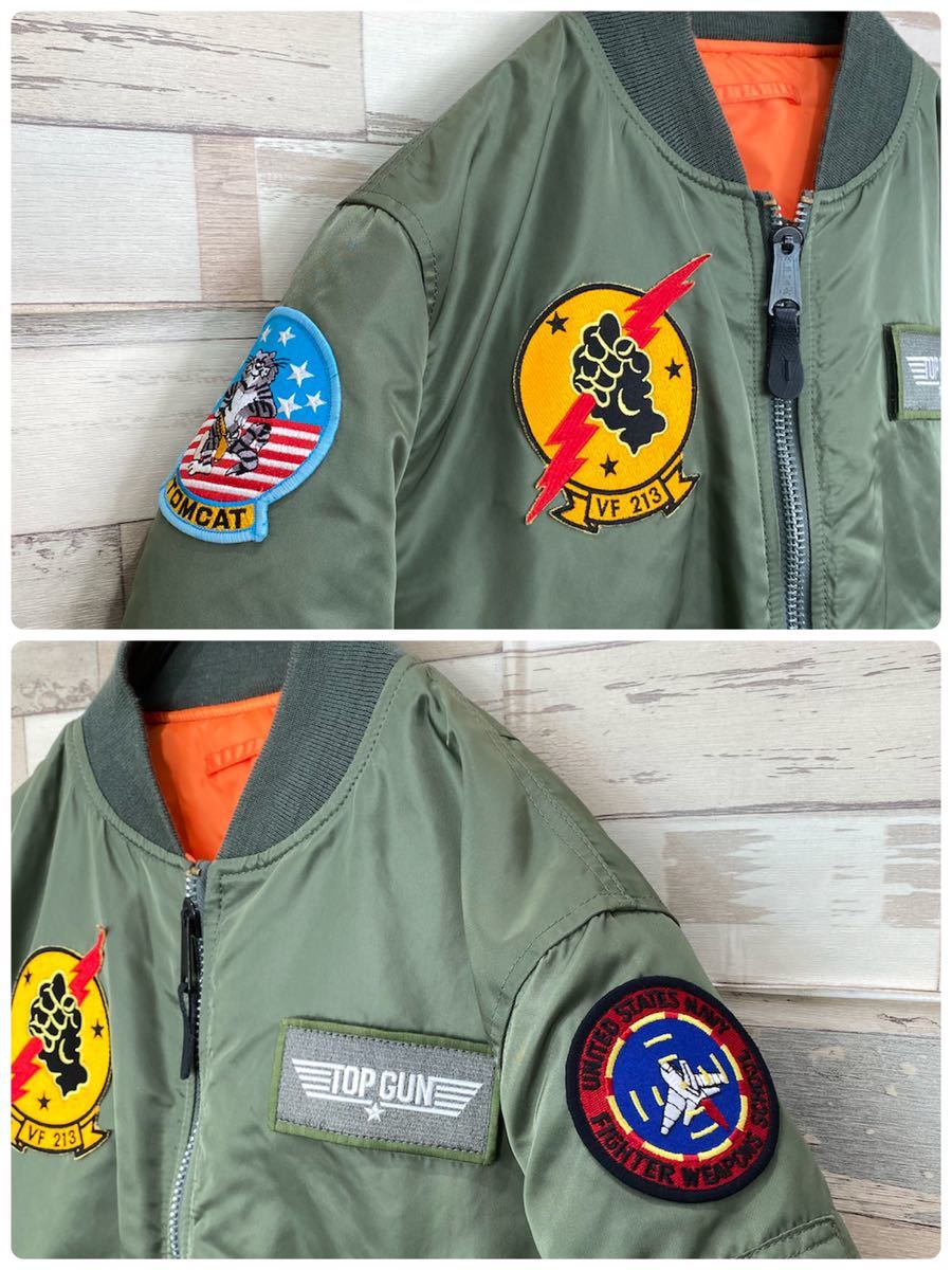 美品】ALPHA MA-1 トップガン 公式コラボ 限定 モデル TOPGUN 美品】ALPHA MA-1 トップガン 公式コラボ 限定 モデル TOPGUN