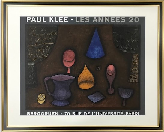 【特価】　≪　　パウル 　クレー 　　≫　　リトグラフポスター　　　LES-ANNEES 20　　　1970年　 　MOURLOT　　 　PAUL　KLEE