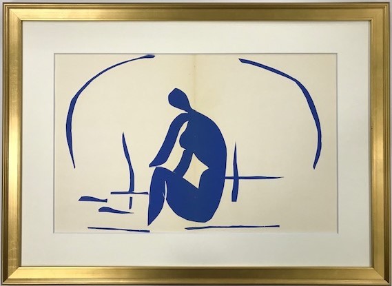 【特価】　 ≪　　アンリ・マティス　　≫ 　　オリジナルリトグラフ【石版画】　 　　NUS BLEUS　　　 1958年 　　　HENRI MATISSE_画像1