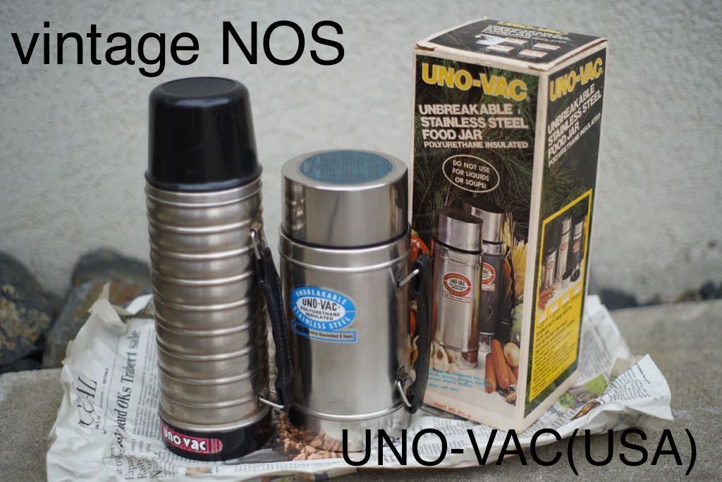 ビンテージ UNO-VAC 水筒 ボトル ジャグ 新品 NOS ステンレスフードジャー セット 60s 70s 80s スタンレー STANLEY コールマン coleman
