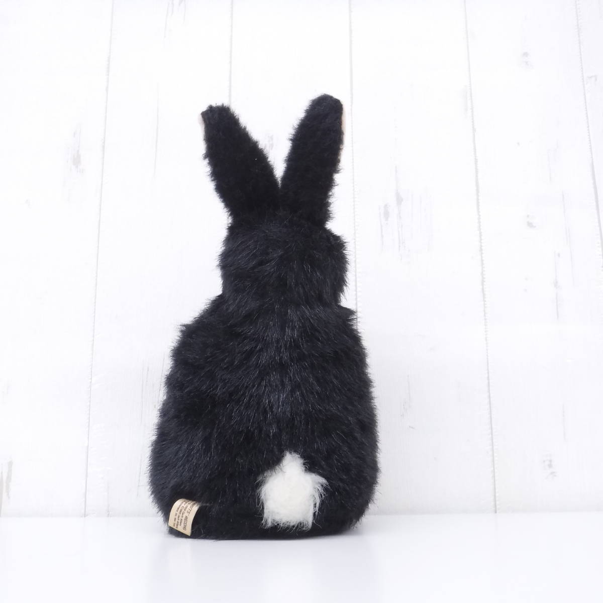 昭和レトロ 当時物 ＊レトロぬいぐるみ ＊サンアロー ＊黒いうさぎ クロウサギ ＊THE RABBITS' WEDDING ＊26cm＊レア 希少 ヴィンテージ_画像4