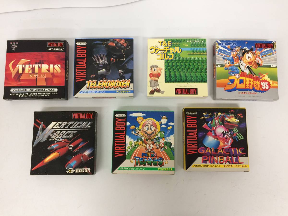 バーチャルボーイ 美品 ソフト/マリオテニス/バーティカルフォース/V