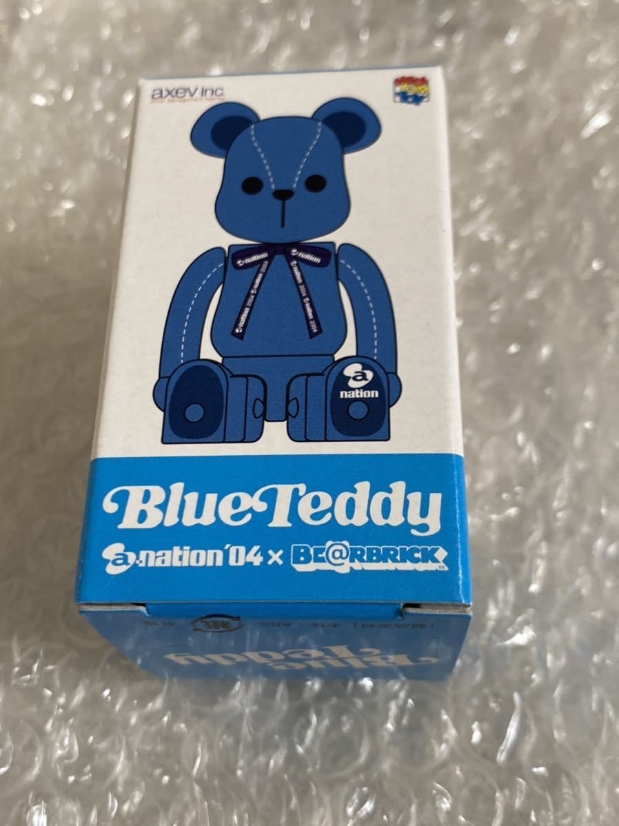 BE@RBRICK BLUE TEDDY 100％ ベアブリック ブルーテディa NATION 04 エイネイション 新品未開封 テディベア MEDICOM TOY エイベックス