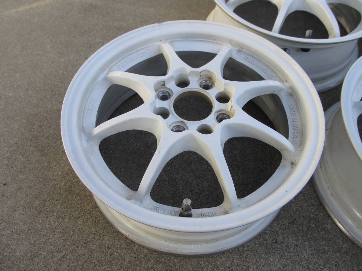 ★希少！ホワイト RAYS CE28 14inch 5j+45 4穴 PCD100 VOLK RACING 鍛造 軽量 検索レイズTE37RE30BBSグラムライツソニックSONIC★_画像2