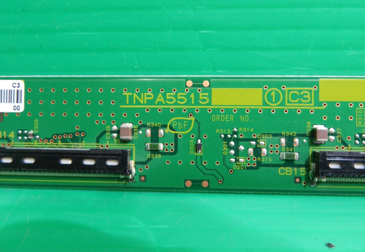 T-1096▼Panasonic　パナソニック　プラズマテレビ　TH-P55GT5　Ｃ1＆Ｃ2＆C3モジュール　 Ｃ1＆Ｃ2 &C3 Board　基板　部品_画像5