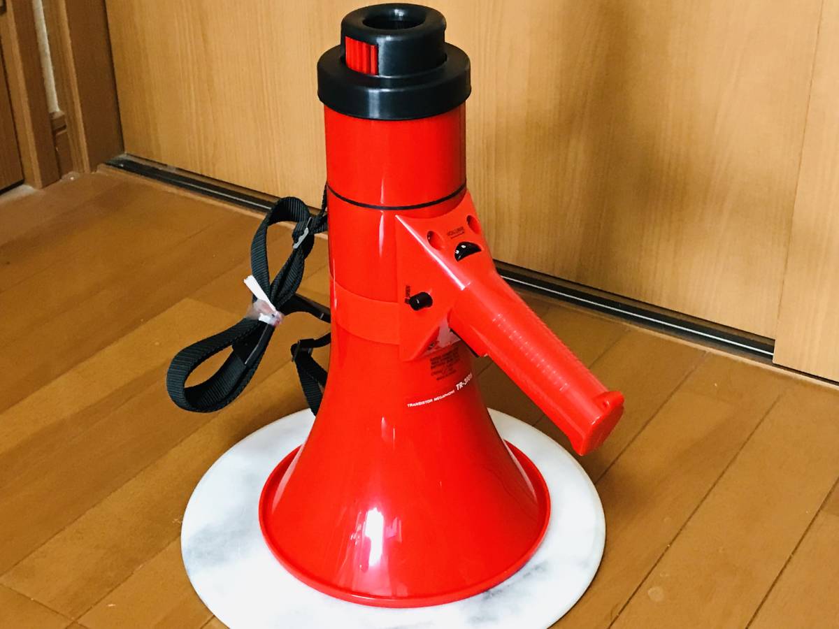 ★ユニペックス UNIPEX 拡声器 赤 スピーカー メガホン TR-3105 電池式 防災 運動会★即決 送料込み★