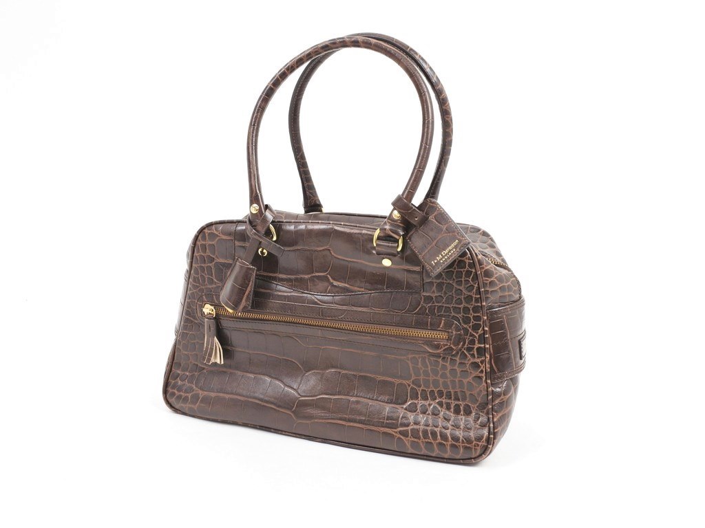 最終価格 ジェイアンドエムデヴィッドソン J&M DAVIDSON クロコ型押し