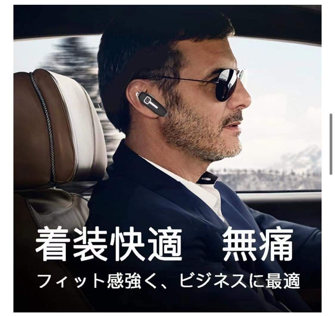 ヘッドセット　Bluetooth5.0 片耳 長持ちイヤホン　ノイズキャンセル_画像3