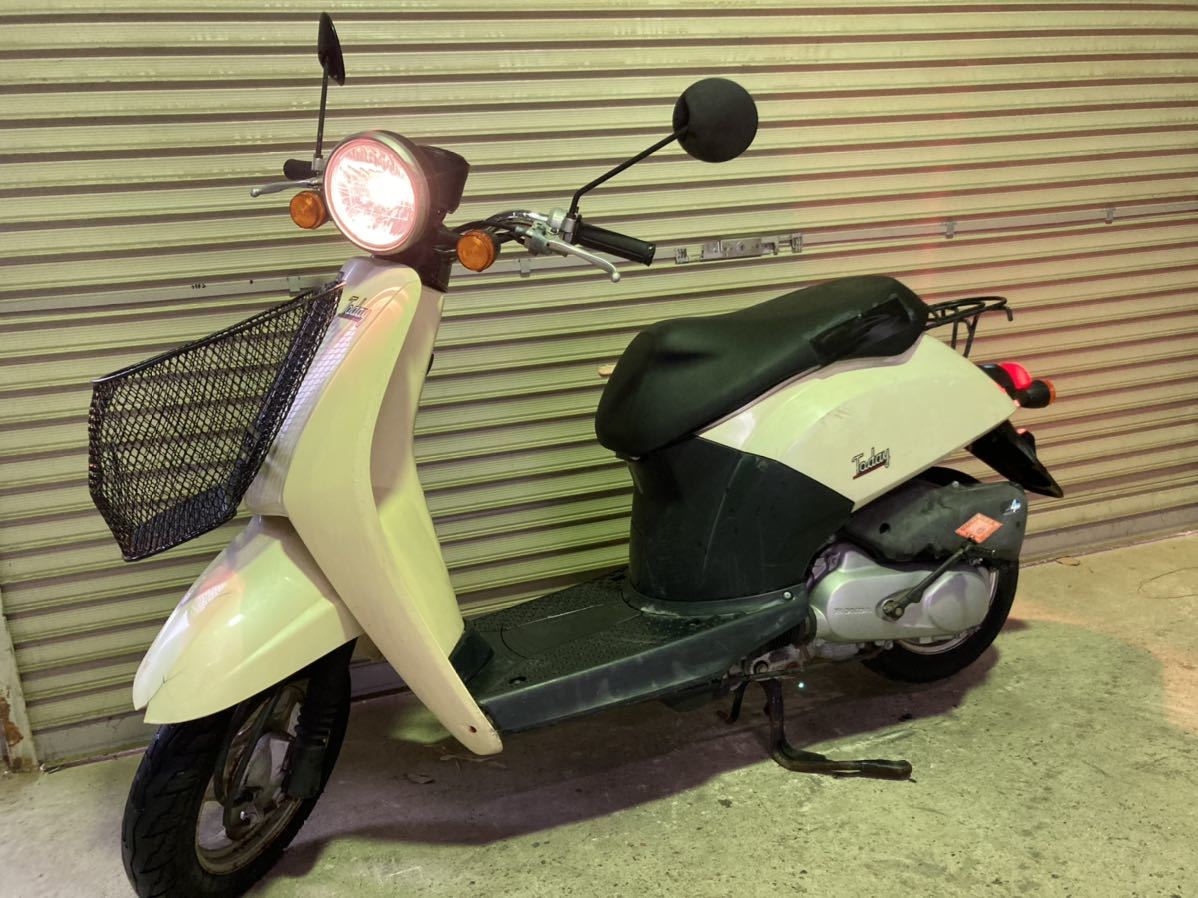 「【広島】実働 BT新品 ホンダ AF61 トゥデイ 4スト原付 バイク スクーター」の画像1