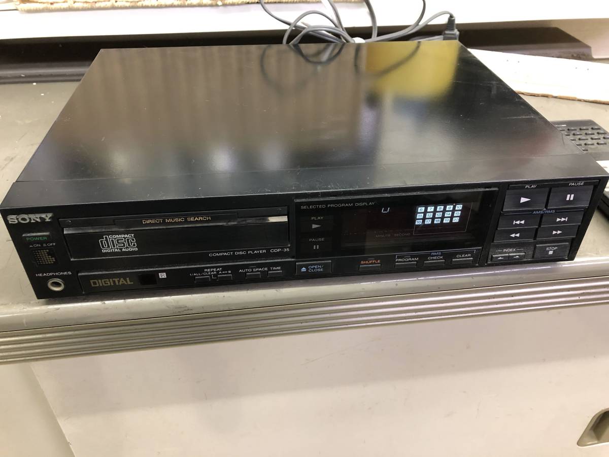 【ジャンク品】SONY CDP-35 ディスクプレーヤー ソニー株式会社_画像1