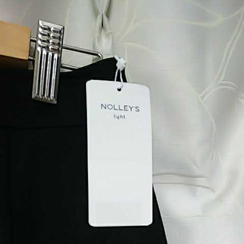 ノーリーズ NOLLEY'S Light ブラック 黒 膝丈スカート サイズ40 新品タグ付き 送料無料 ツィーディポンチスカート
