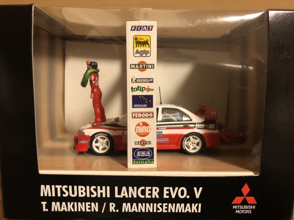 1998 WRCラリー世界選手権総合優勝記念ミニカー　マキネン　マニセンマキ　ランサーエボリューションV_画像2