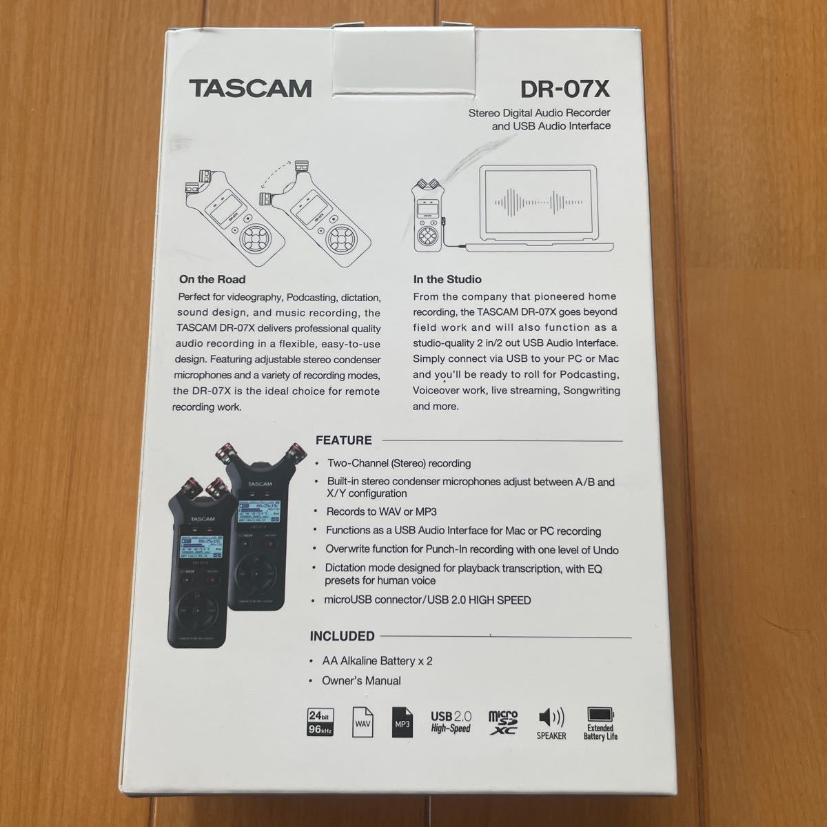 新品未開封 TASCAM タスカム リニアPCMレコーダー DR-07X www.gastech