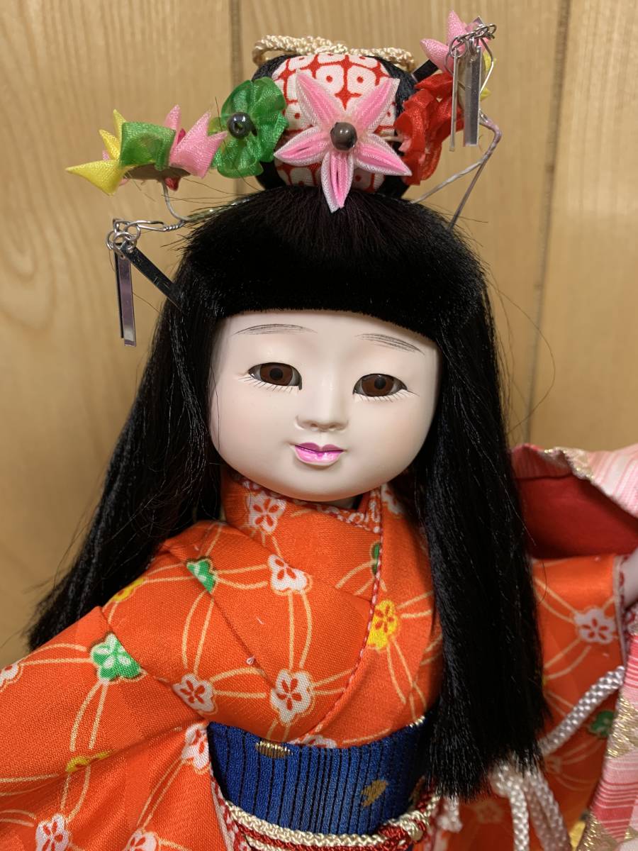 ◆日本人形　桜山作　花づくし_画像2