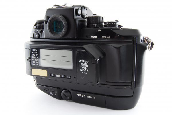 9840☆ 美品 ☆ ニコン NIKON F4s ボディ MB-21 MF-23 付き フィルム