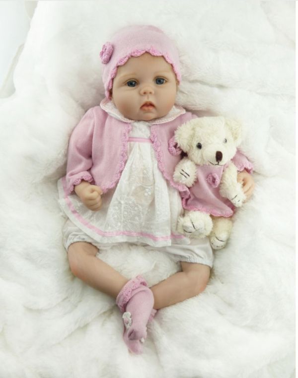 赤ちゃん 人形 リボーン ベイビー ドール 抱き人形 新生児D 衣装付き 55CM-