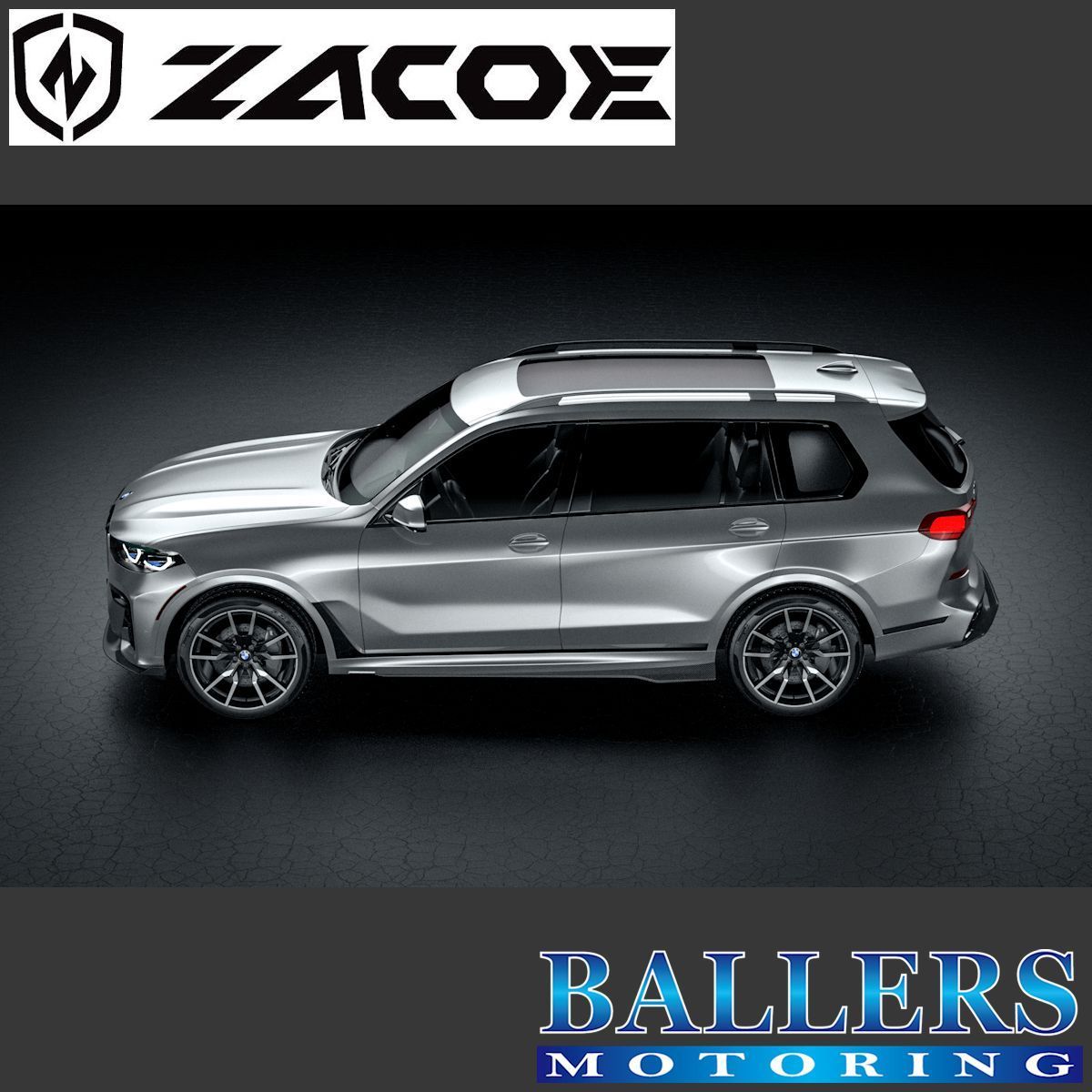 ZACOE BMW G07 X7 M50i ボディキット フルカーボン エアロ フロント リア スポイラー サイドスカート ディフューザー 正規品 新品_画像6