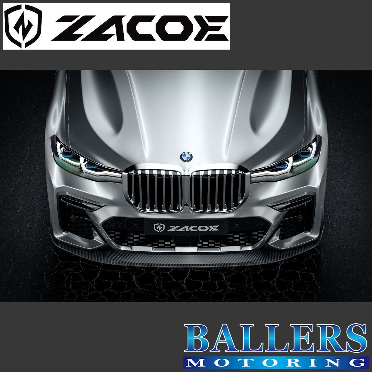 ZACOE BMW G07 X7 M50i ボディキット フルカーボン エアロ フロント リア スポイラー サイドスカート ディフューザー 正規品 新品_画像2